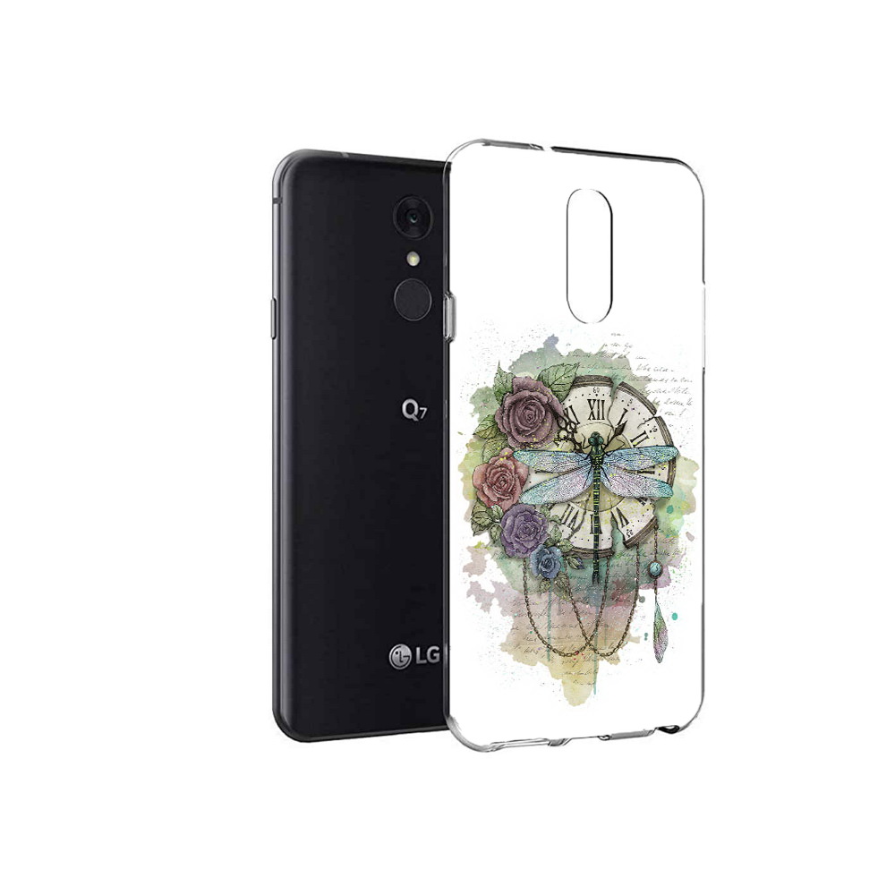 

Чехол MyPads Tocco для LG Q7 старинные часы в цветах (PT113427.75.621), Tocco
