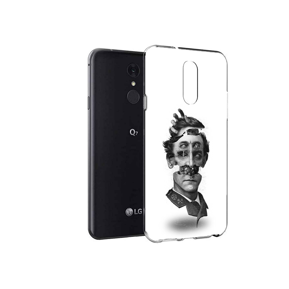 

Чехол MyPads Tocco для LG Q7 страшное лицо абстракция (PT113427.75.628), Tocco