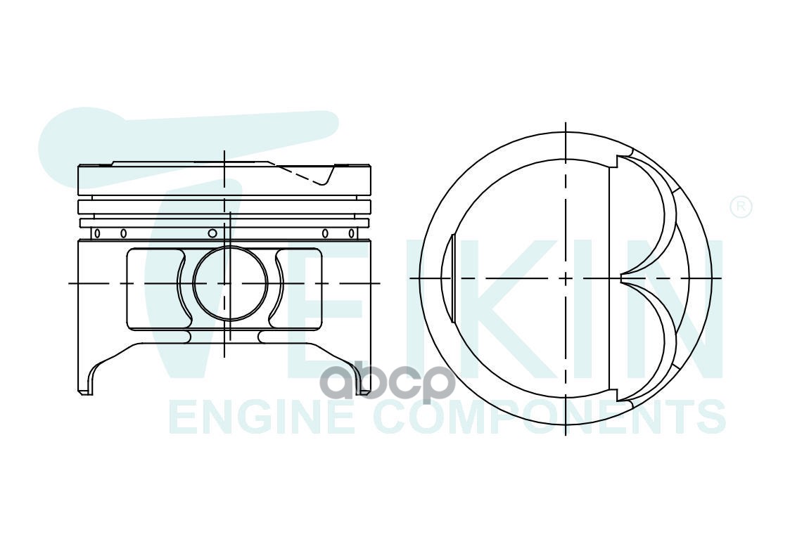 Поршень TEIKIN 46258100 комплект