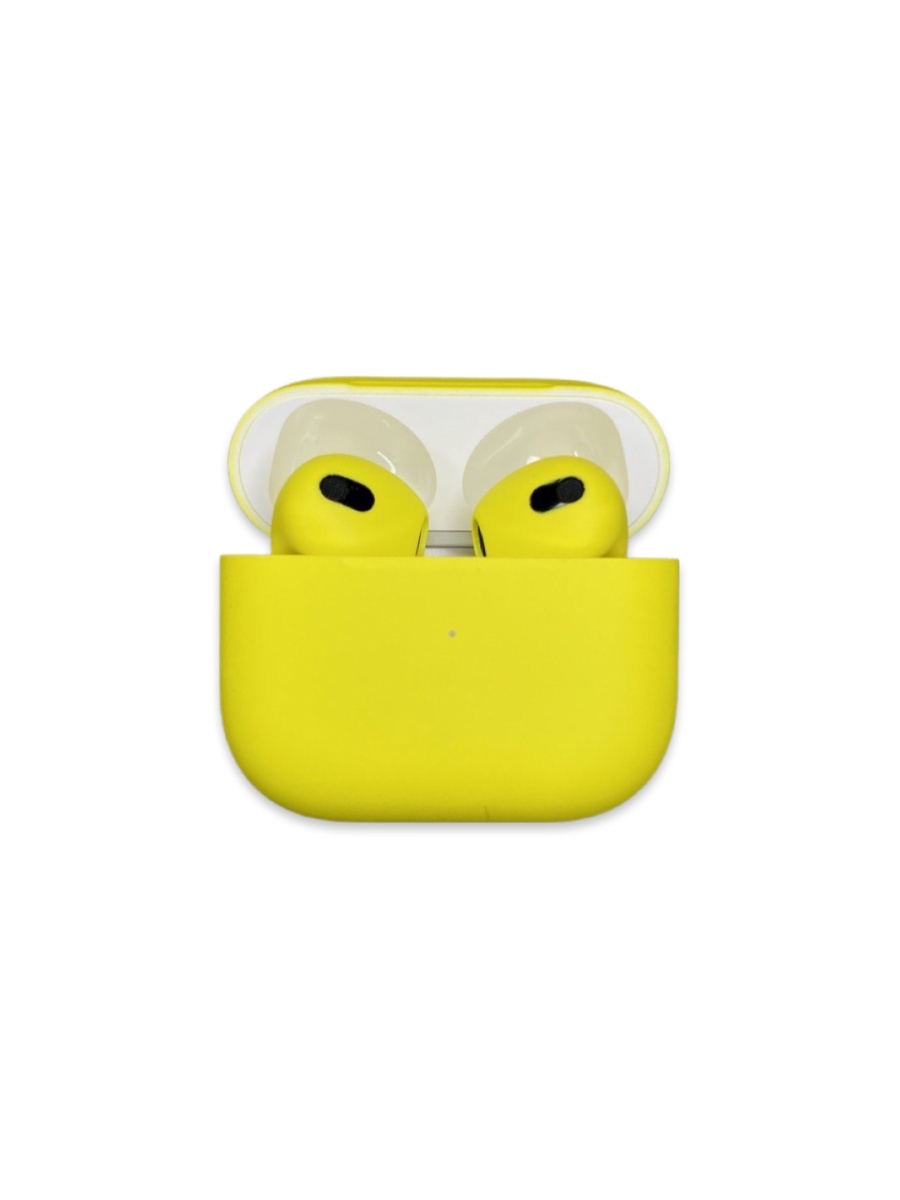 фото Беспроводные наушники apple airpods 3 желтые
