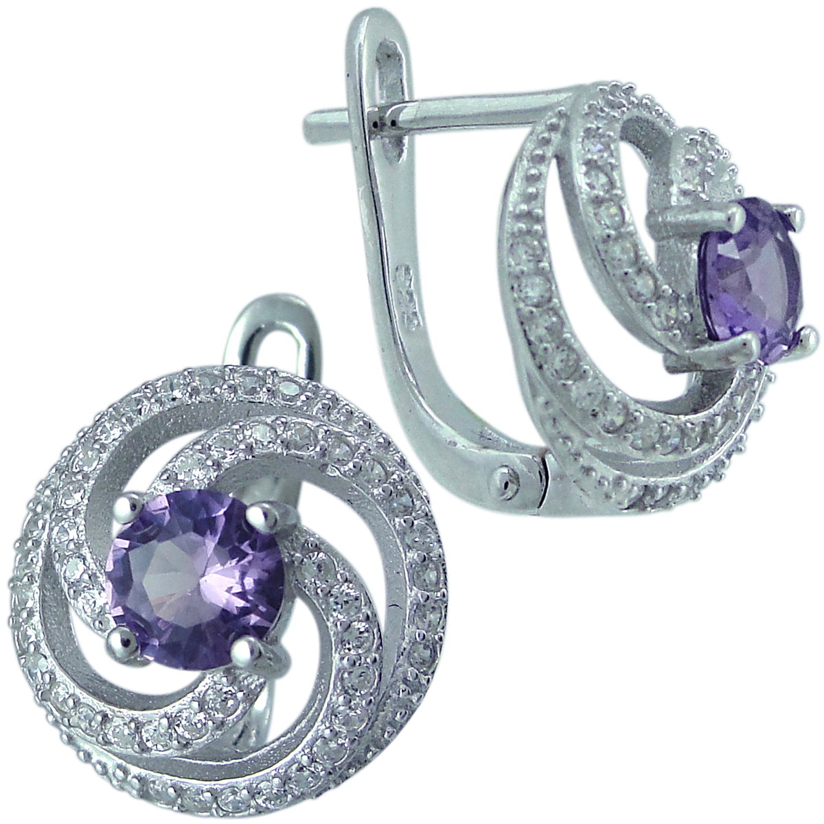 

Серьги женские из серебра Balex Jewellery 2405937515, александрит/фианит, 2405937515