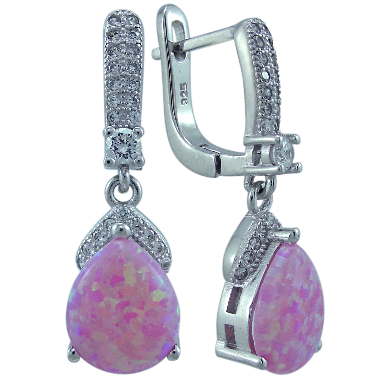 

Серьги женские из серебра Balex Jewellery 2405937522, опал/фианит, 2405937522
