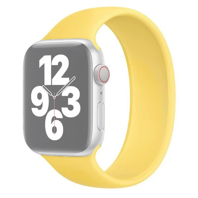 

Ремешок для Apple Watch 1-6/SE 42/44 мм силиконовый InnoZone 155мм - Желтый