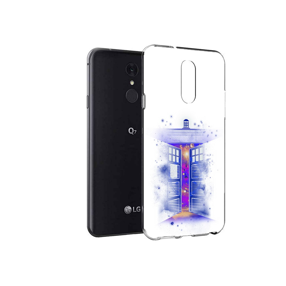

Чехол MyPads Tocco для LG Q7 фиолетовый уголок абстракция (PT113427.75.659), Tocco