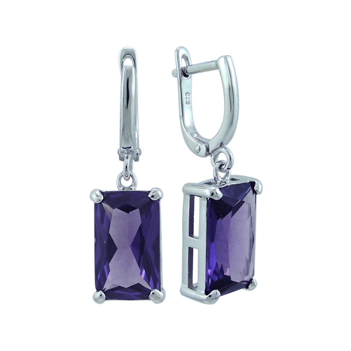 

Серьги женские из серебра Balex Jewellery 2405937701, александрит, 2405937701