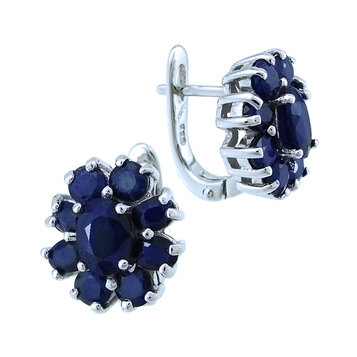 

Серьги женские из серебра Balex Jewellery 2405937740, сапфир, 2405937740