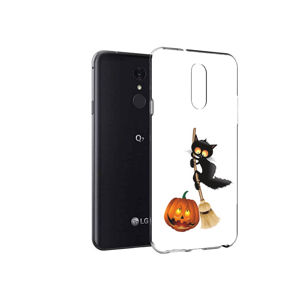 

Чехол MyPads Tocco для LG Q7 хэлуинский котик (PT113427.75.667), Tocco