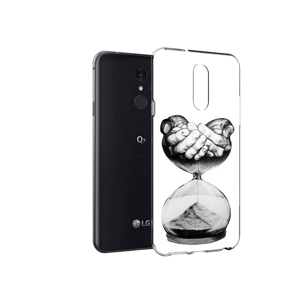 

Чехол MyPads Tocco для LG Q7 часы жизни черно белый (PT113427.75.669), Tocco
