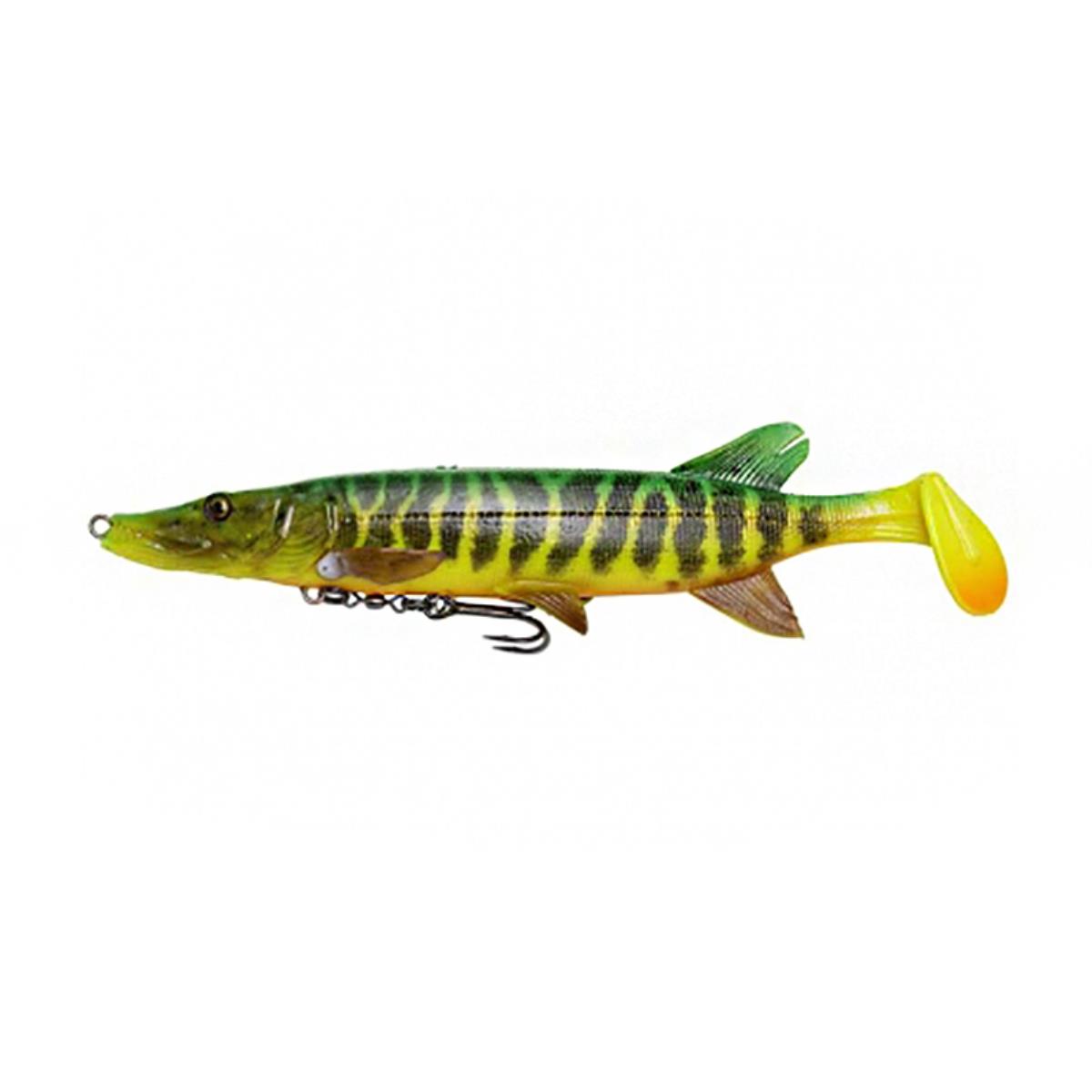 

Мягкая приманка 4D Pike Shad 200 Slow Sink Firetiger 20см 65гр медленно тонущ. Savage Gear, Зеленый, 4D Pike Shad 200
