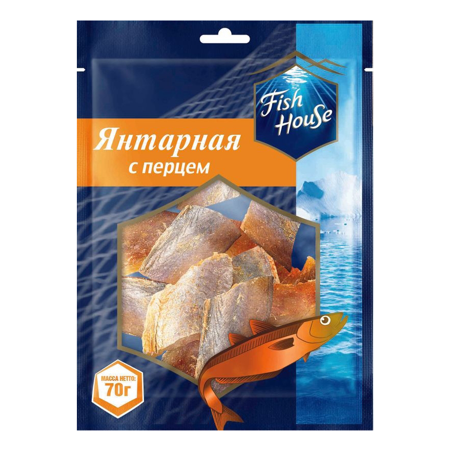 Янтарная рыбка Fish House с перцем 70 г