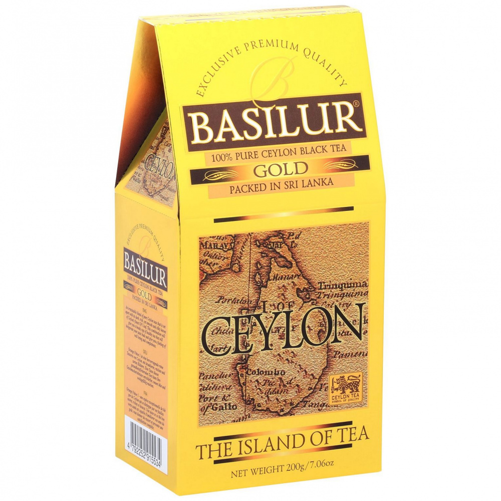 

Чай черный Basilur The island of tea | Gold, листовой, 200 г