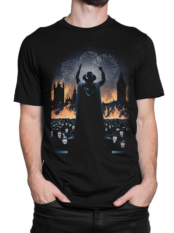 

Футболка мужская Dream Shirts 519-vendetta-2 черная M, 519-vendetta-2