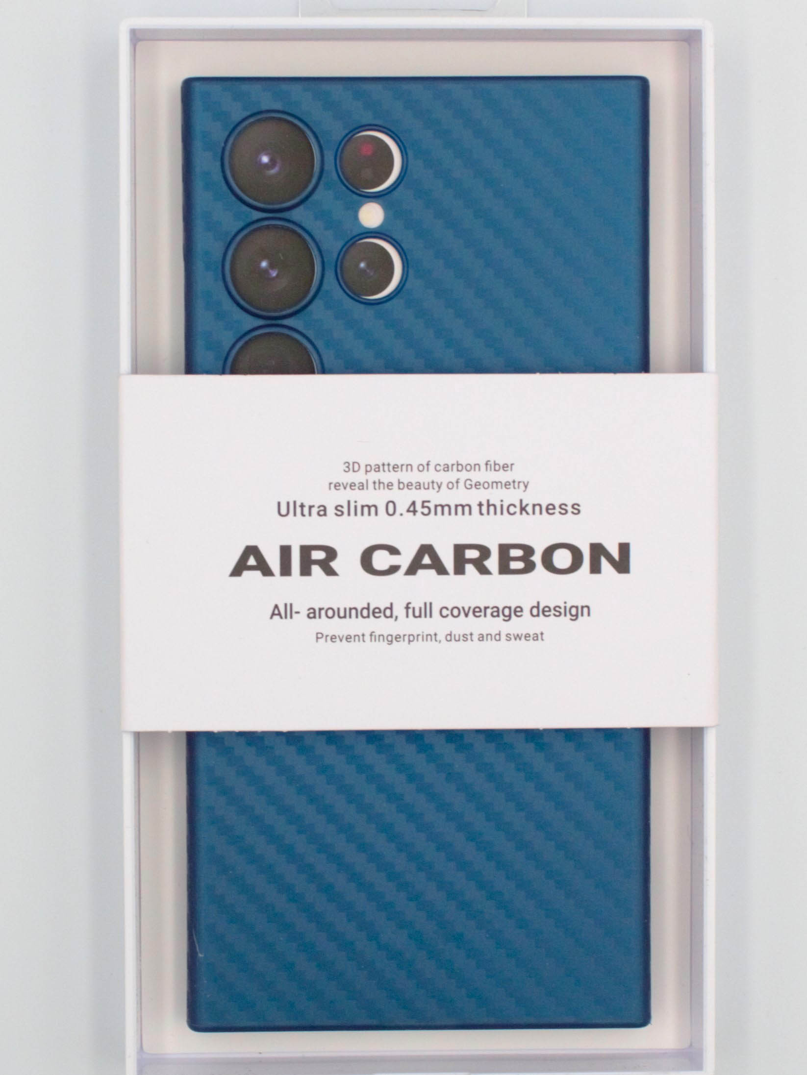 Чехол для Samsung Galaxy S23 Ultra AIR Carbon High Quality - Синий