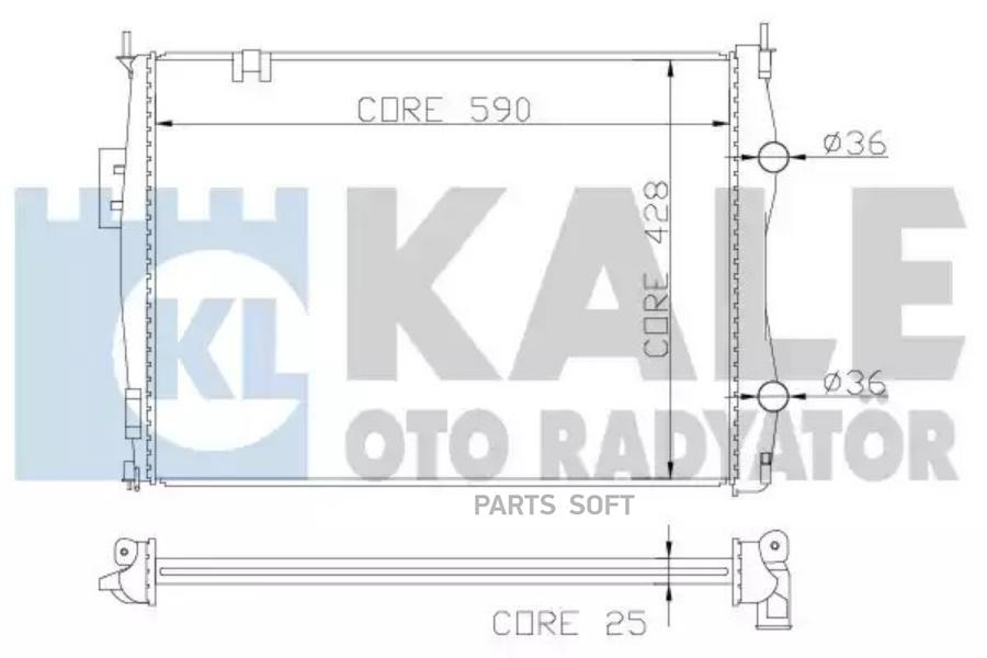 

KALE Радиатор двигателя NISSAN QASHQAI / QASHQAI +2 I