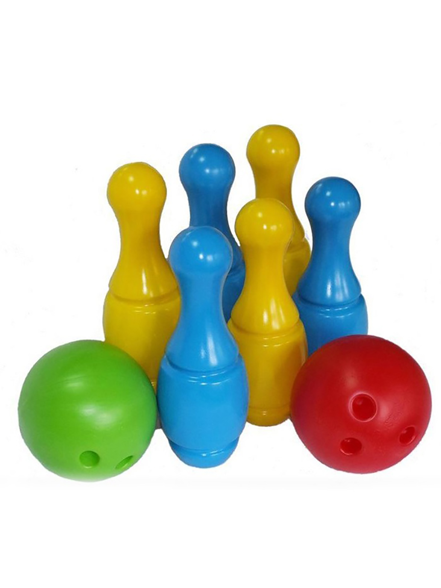 Игровой набор боулинг Maksi-junior макси 6 кеглей 2 шарика набор в роддом макси