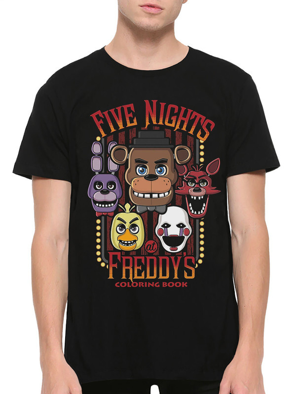 

Футболка мужская Dream Shirts Five Nights At Freddy's черная 2XL, Черный, Five Nights At Freddy's