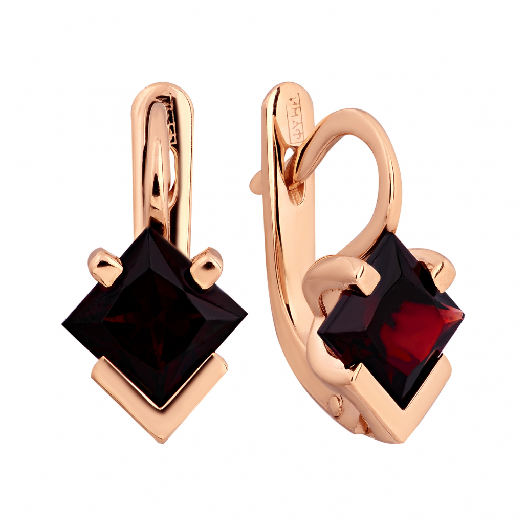 

Серьги из красного золота с гранатом Золото Дисконт 0106219914пд, 0106219914пд