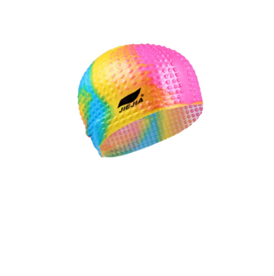 

Шапочка для плавания Sportex силиконовая Bubble Cap мультиколор, E38928