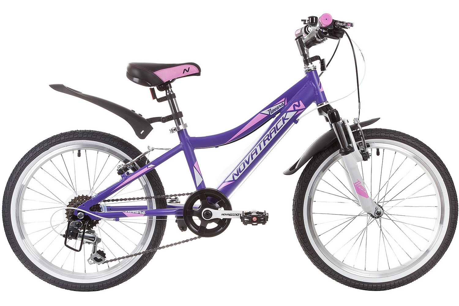 Велосипед Novatrack Novara 20 2019 One Size фиолетовый