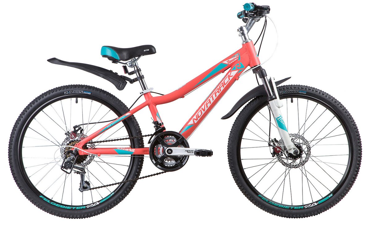 фото Велосипед novatrack novara 24" disc (2019) 13 / коралловый 13 ростовка