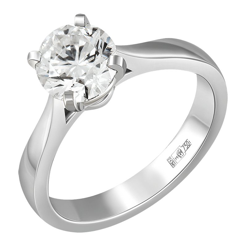 

Кольцо из белого золота с бриллиантом выращенным р.16,5 IQ Diamonds 517-R7W-RD115FVS2-VK, 517-R7W-RD115FVS2-VK