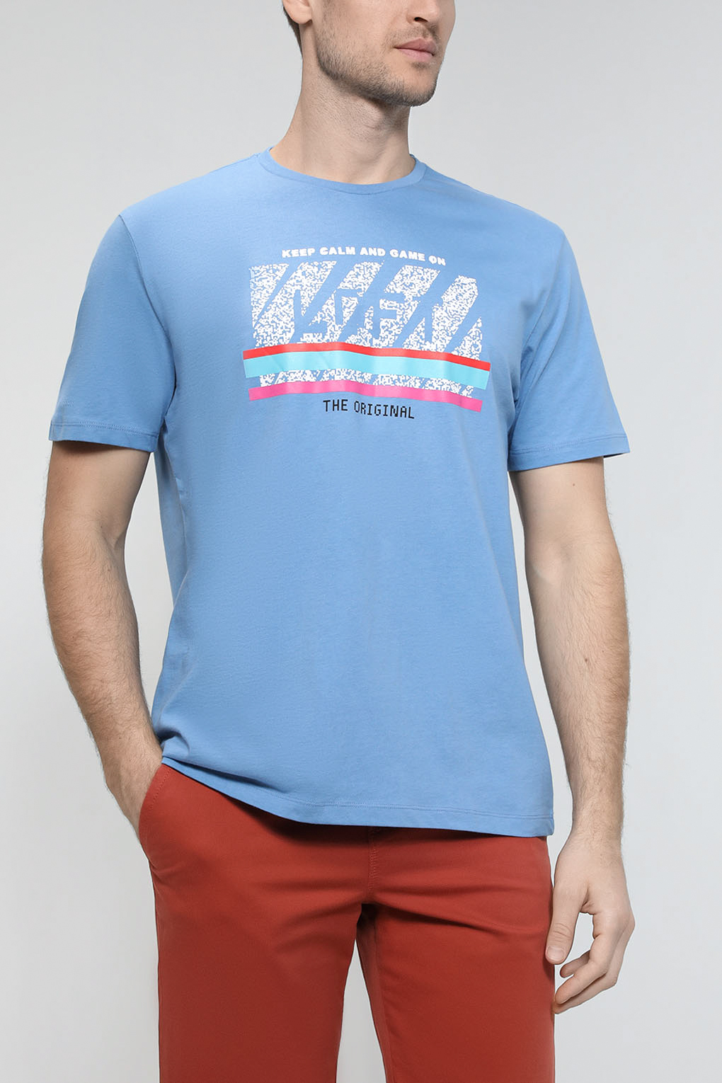 

Футболка мужская Loft LF2031642 голубая XL, Голубой, LF2031642