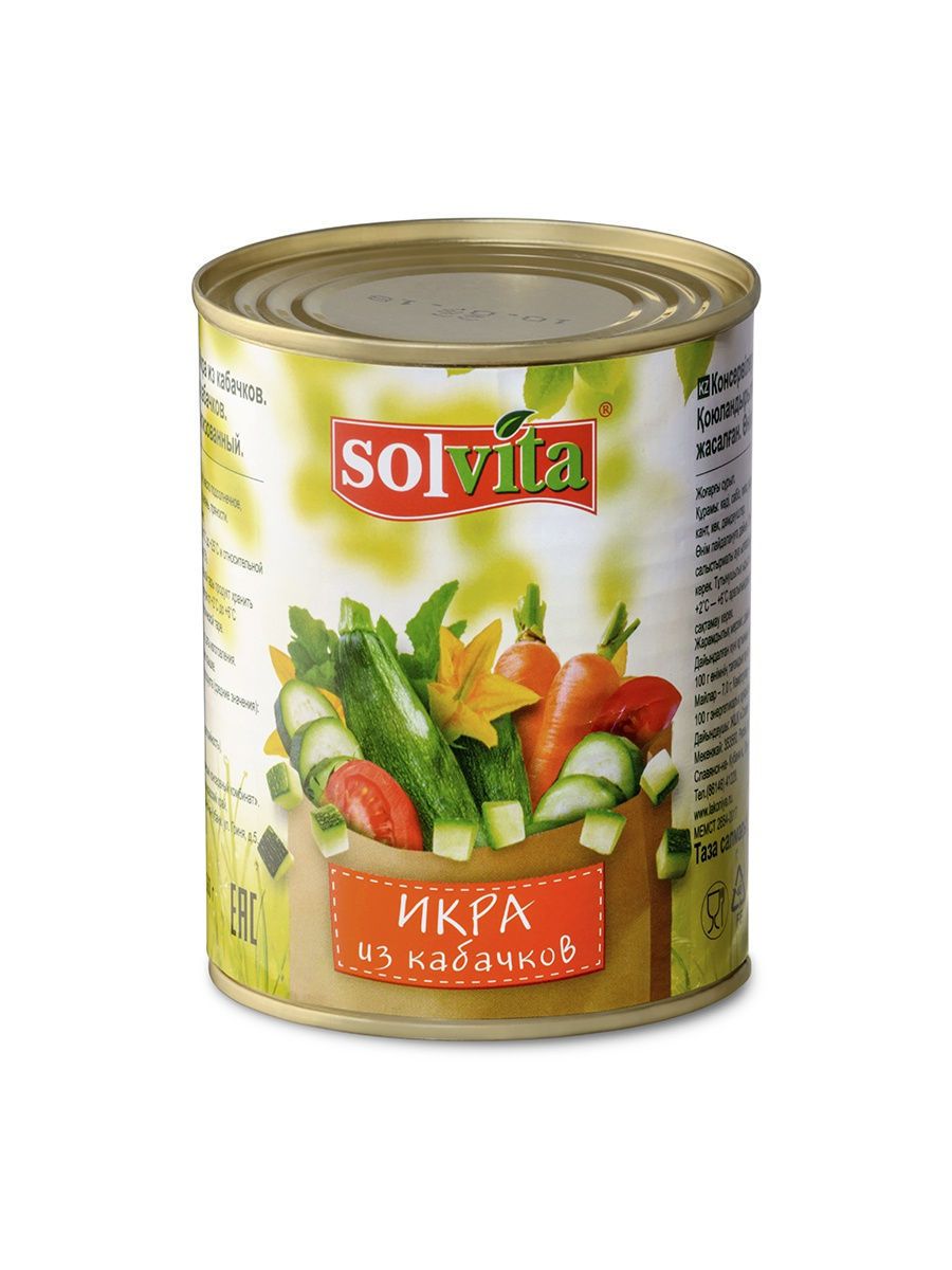 

Икра из кабачков Solvita 360 г