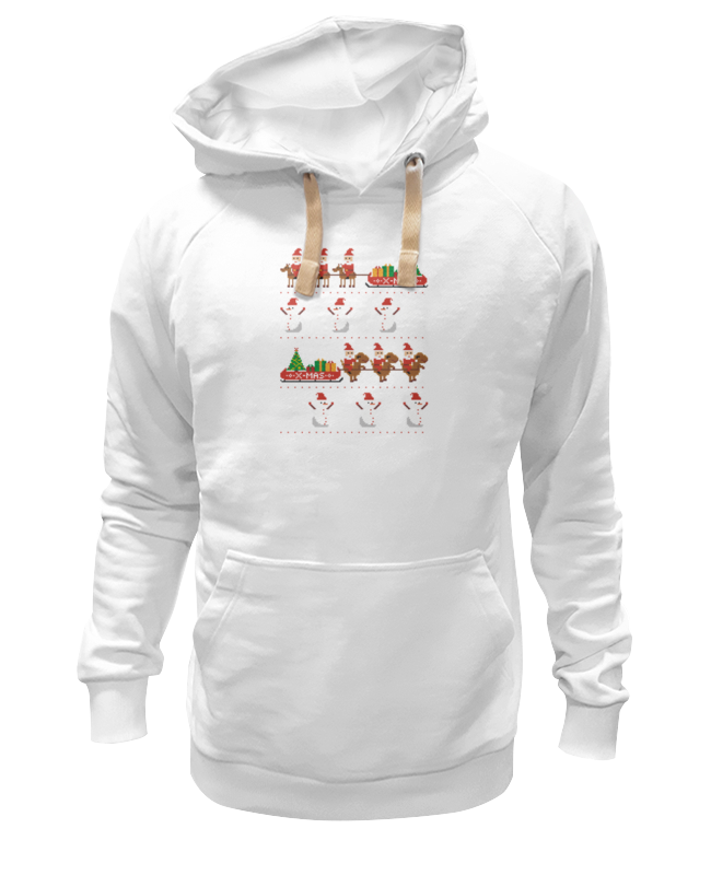 

Худи Printio Новый год белое 3XL, Белый, Новый год