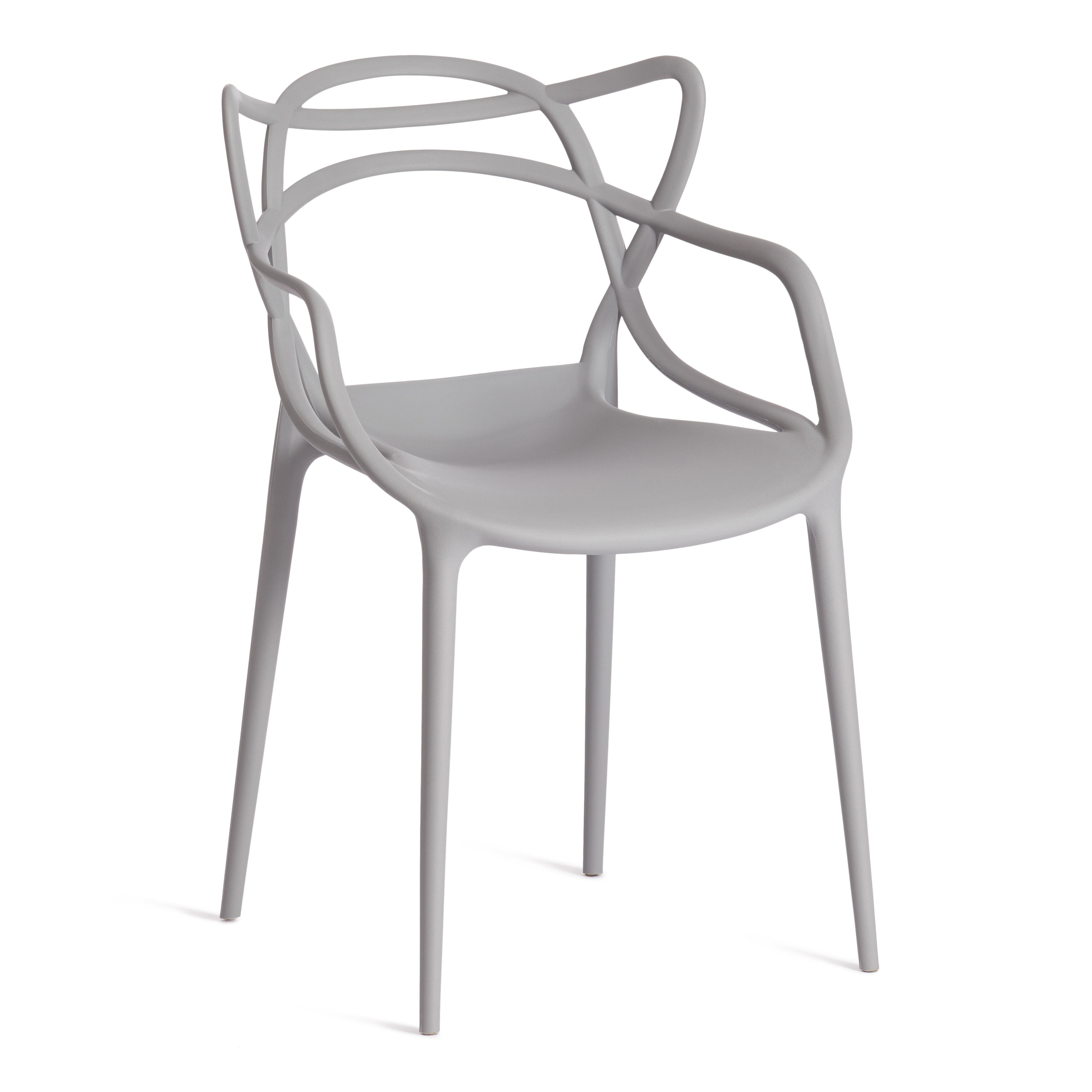 

Комплект стульев для кухни со спинкой TetChair Cat Chair, пластик, серый, Cat Chair