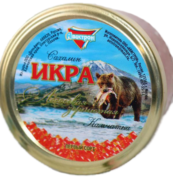 

Икра лососевая красная Авистрон зернистая 230 г