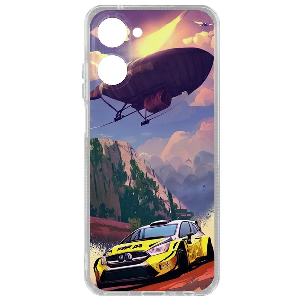 

Чехол Гонка для Realme 10 4G, Прозрачный