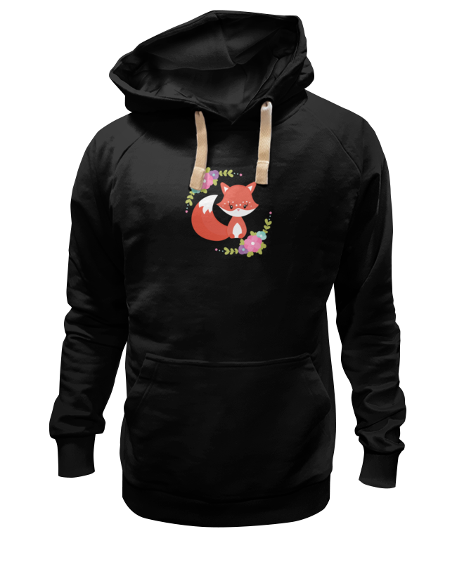 

Худи Printio Лисичка черное 3XL, Черный, Лисичка