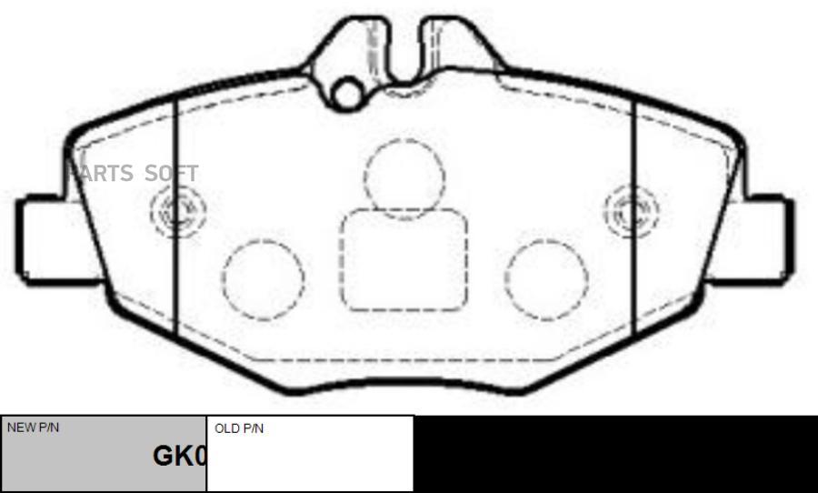 

Тормозные колодки Ctr gk0077