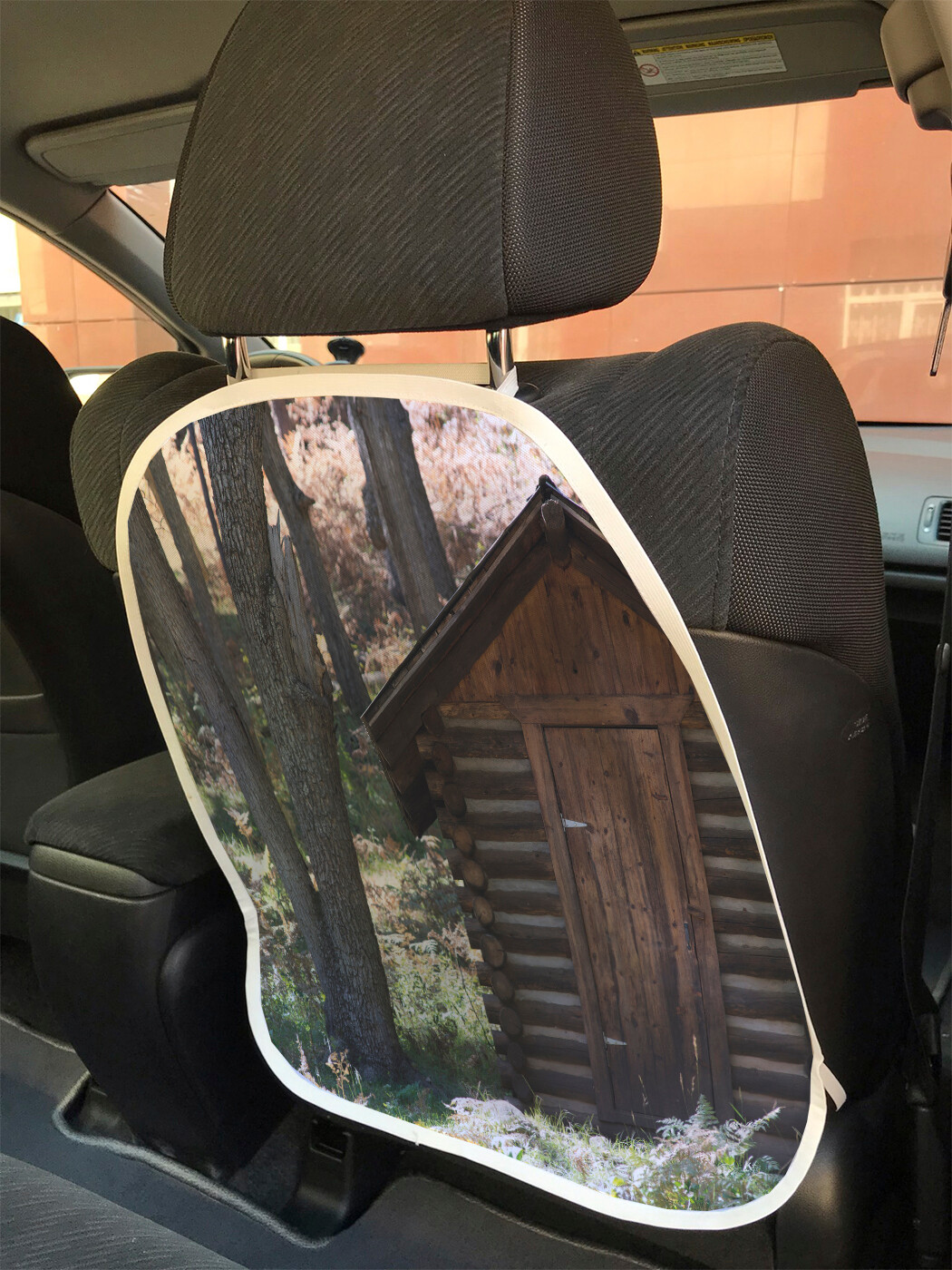 

Накидка на спинку сиденья JoyArty Клозет из сруба, 45х62, Клозет из сруба