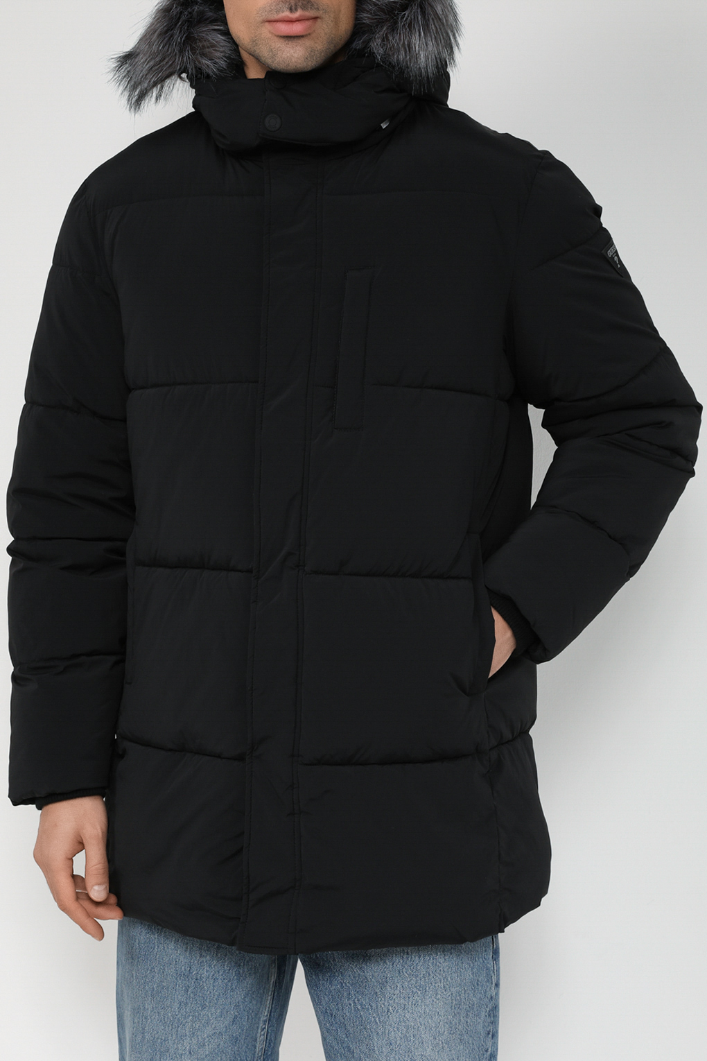 

Куртка мужская Guess M3BL28 WFOU2 черная XL, Черный, M3BL28 WFOU2