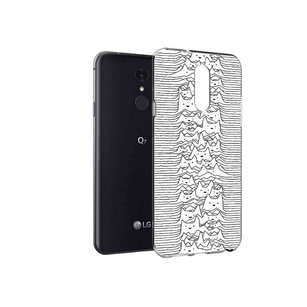 

Чехол MyPads Tocco для LG Q7 черно белые коты 3D (PT113427.75.682), Tocco