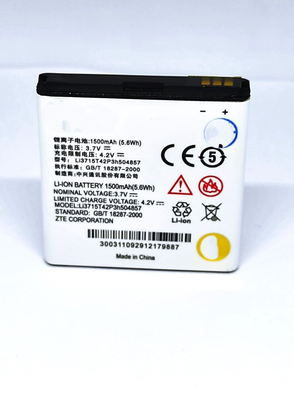 

Аккумулятор для телефона ZTE Li3714T42P3h504857-H / Blade M 1400 mAh мАч 1500