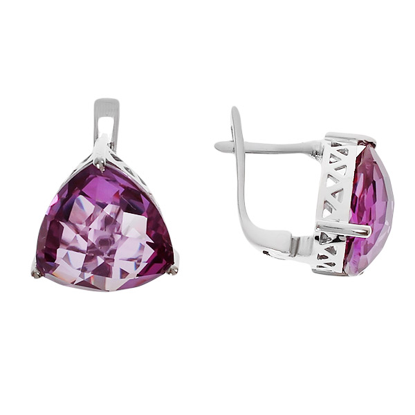 

Серьги женские из серебра Balex Jewellery 2410931339, александрит, 2410931339