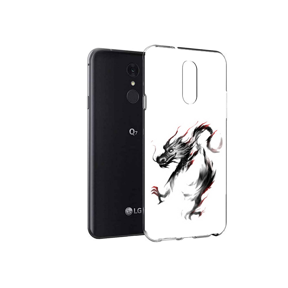 

Чехол MyPads Tocco для LG Q7 черный дракон (PT113427.75.690), Tocco