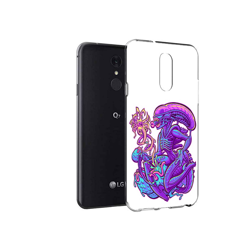 

Чехол MyPads Tocco для LG Q7 чужой фиолетовый цвет (PT113427.75.693), Tocco