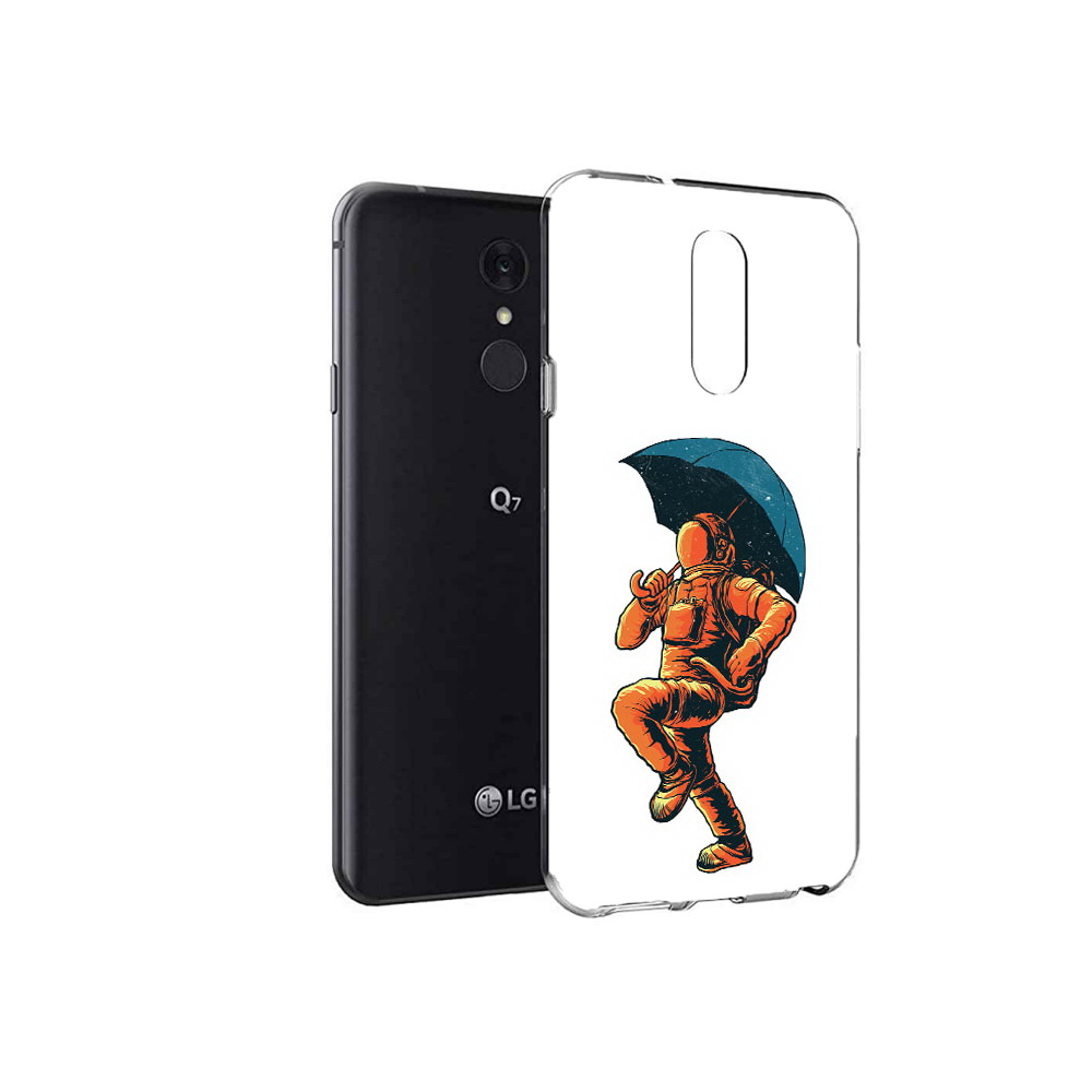

Чехол MyPads Tocco для LG Q7 шагающий космонавт с зонтом (PT113427.75.695), Tocco