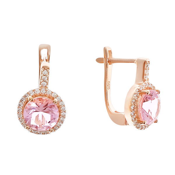 

Серьги женские из серебра Balex Jewellery 2410931357, морганит/фианит, 2410931357