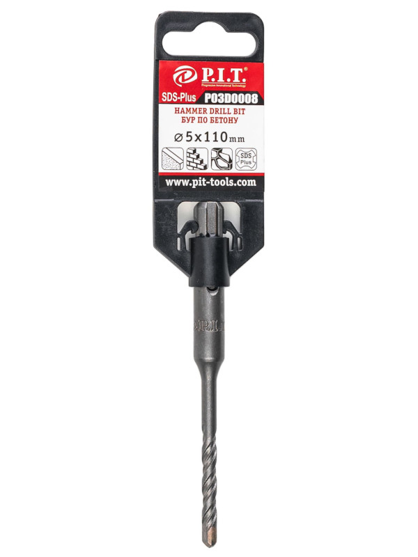 

Бур P.I.T. SDS Plus 5х110mm по бетону P03D0008, P03D0008