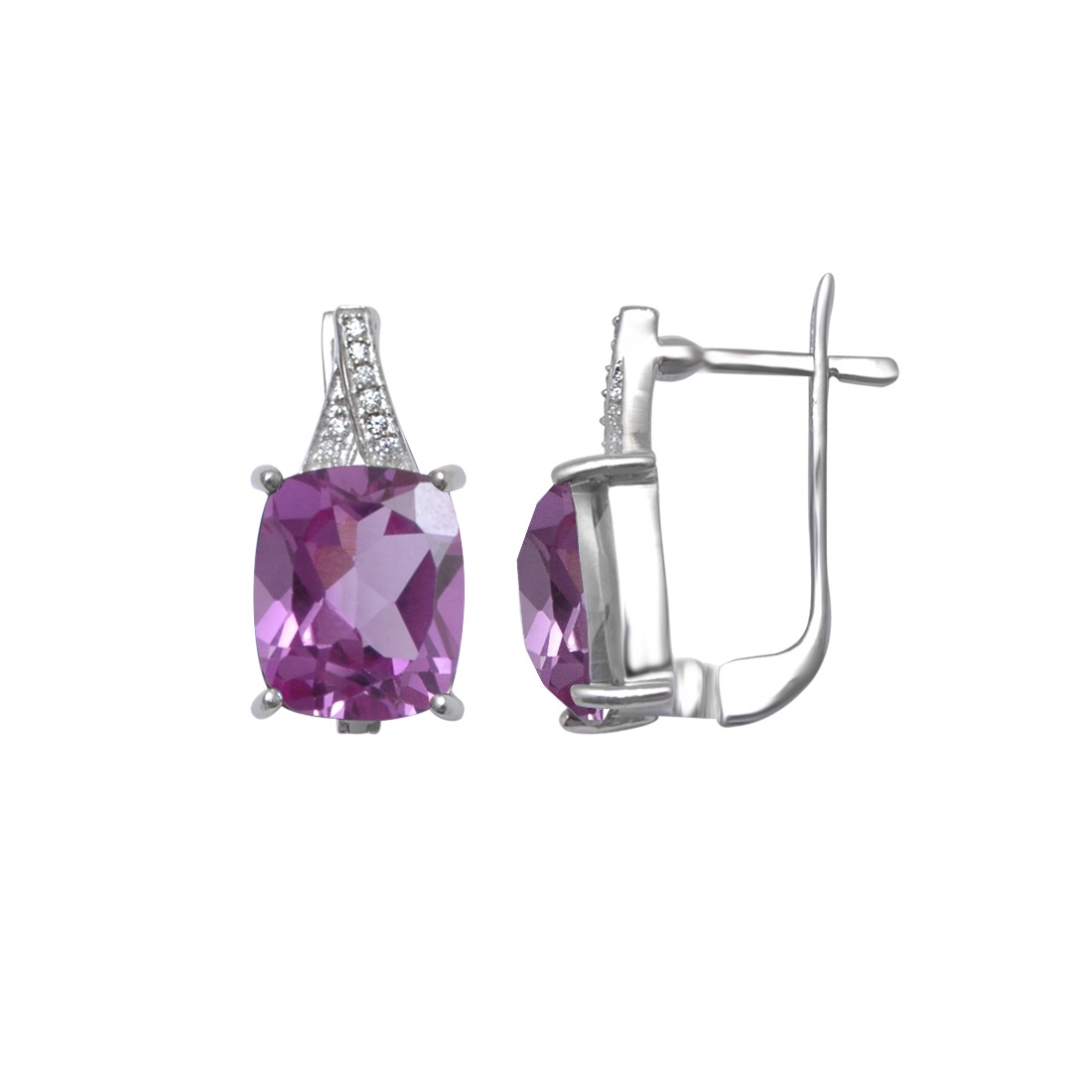 

Серьги женские из серебра Balex Jewellery 2410931640, александрит/фианит, 2410931640