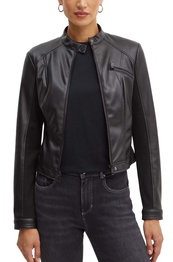 

Куртка женская Guess W4YL04WE480 черная 44 EU, Черный, W4YL04WE480