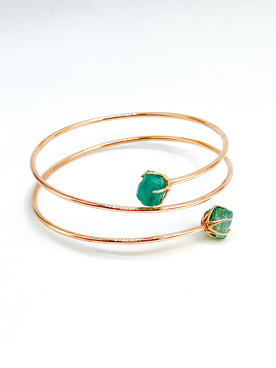 Браслет из бронзы р.18 Кристалл мечты 61210668523-4, берилл