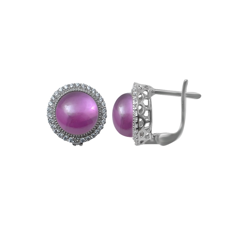 

Серьги из серебра Balex Jewellery 2410931657, александрит/фианит, 2410931657