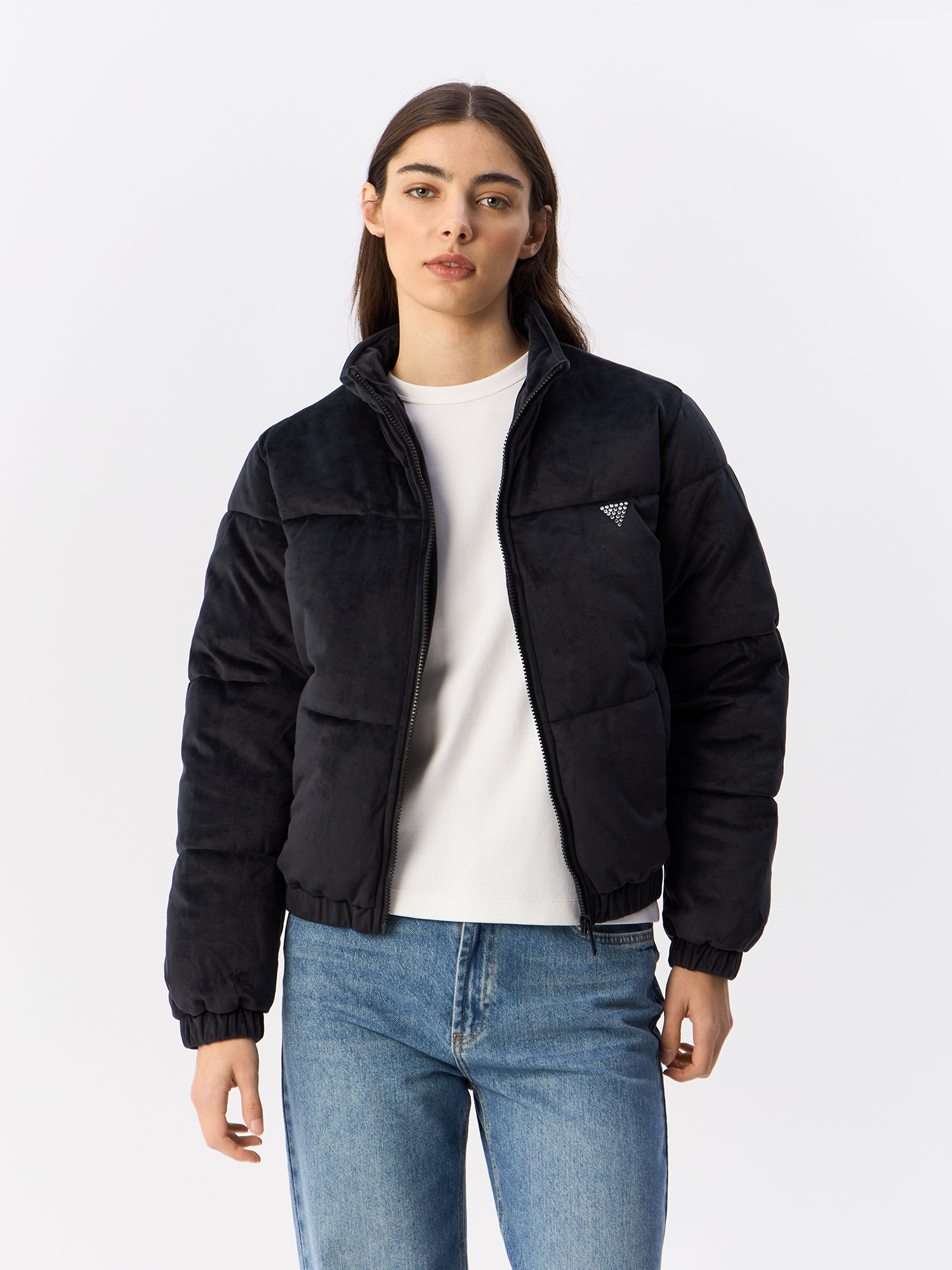 

Куртка женская Guess V4BL03KBXI2 черная 42 EU, Черный, V4BL03KBXI2