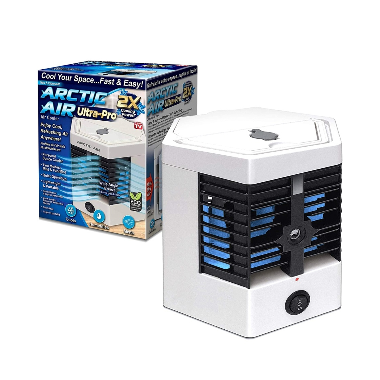 Кондиционер мобильный Arctic Cooling Ultra-Pro 2x белый мини кондиционер arctic air cooler с led подсветкой