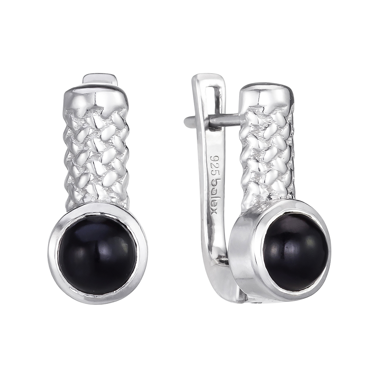 

Серьги из серебра Balex Jewellery 2410931780, оникс, 2410931780